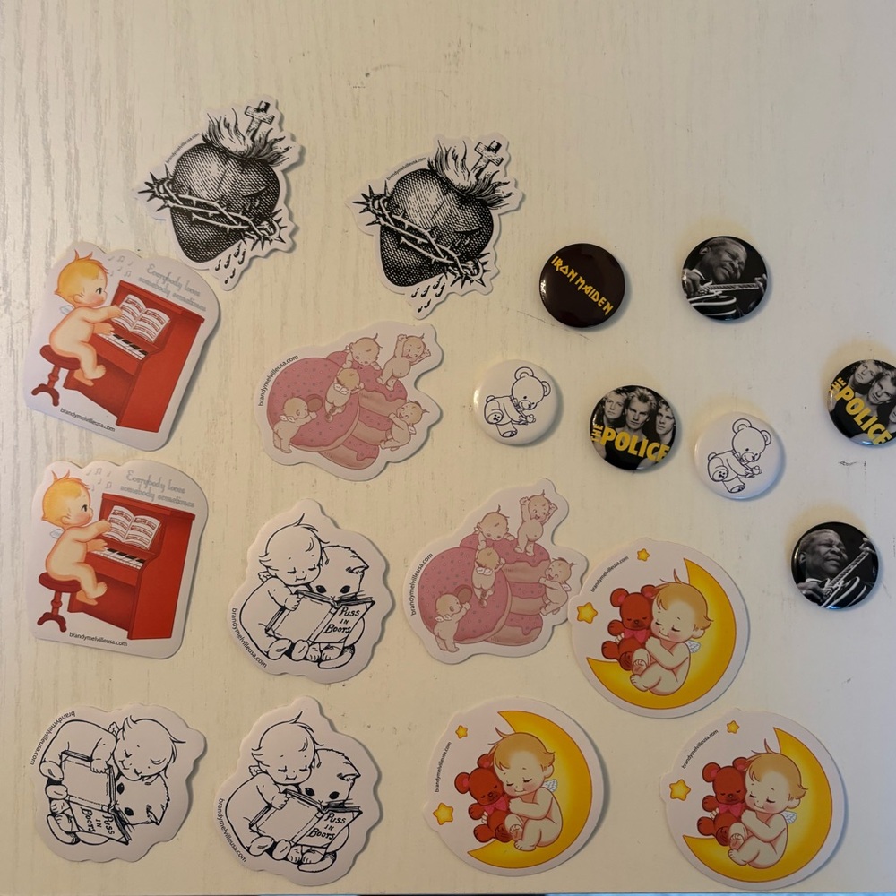 Brandy Melville Stickers and Pins